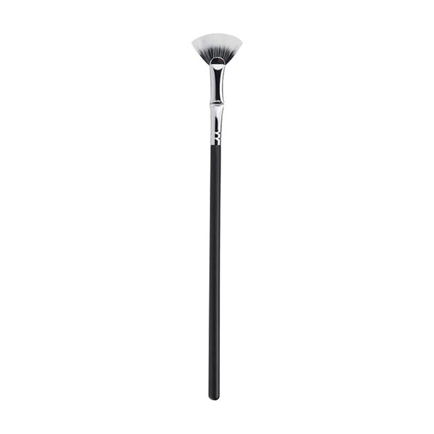 Folding Angle Scalloped Lashes Brush, Mascara Fan Brush, Eyebrow Brush Eyelash Comb, Soft Brush Bristles Makeup Tool