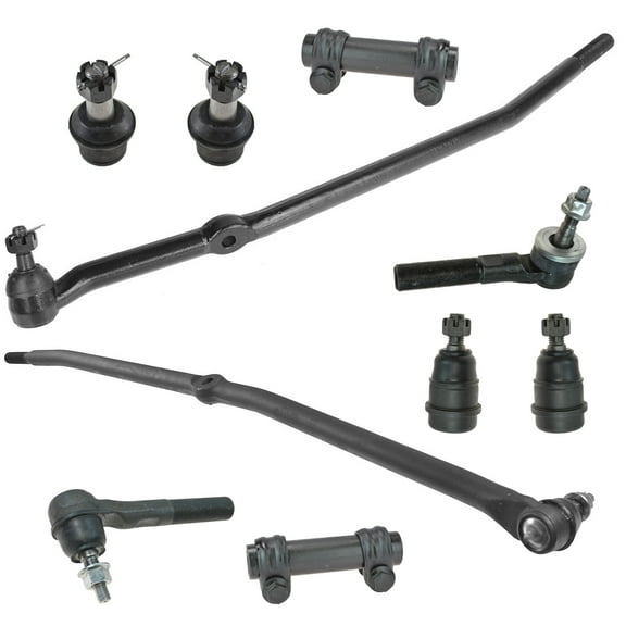 TRQ 10 Piece Kit Front Ball Joint Tie Rod Sway Bar Link for Ram 2500 3500 4WD PSA58981