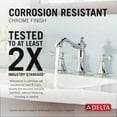 thumbnail image 3 of Delta Cassidy Two-Handle Widespread Bathroom Faucet - 3597LF-MPU - Chrome, 3 of 6