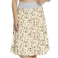 thumbnail image 1 of Women's Seagulls Wildlife of The Coastline A-line Printed Skirt Casual Wear, M, Brown Cream, by Ambesonne, 1 of 1