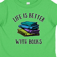thumbnail image 4 of Inktastic Life's Better with Books Boys or Girls Toddler T-Shirt, 4 of 5