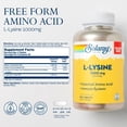 thumbnail image 2 of Suplemento SOLARAY L-lisina 1000 mg con vitamina C 1000 mg y zinc 25 mg, 2 of 6