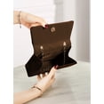 thumbnail image 7 of Women's Satin Evening Bag Top Handle Clutch Purse, Pleated Formal Handbag for Wedding Guest Party Prom Dinner, 7 of 7