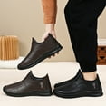 thumbnail image 4 of Men's Winter Thermal Fleece-Lined Shoes - Anti-Slip PVC Sole, Thickened Warm Long Boots with Round Toe & Brown -like Upper for,, Casual Wear - One-Size-Fits-All (-like), Winter Shoes For Men, Winter, 4 of 6