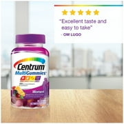 Centrum Womens Multivitamin and Multimineral Gummies, Assorted Fruit Flavor, 70 Ct