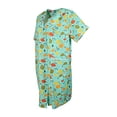 thumbnail image 6 of Sindrella Women's Cotton Blend Snap Front Duster Robe with Pocket-Mint Pear Mix-Xlarge, 6 of 6