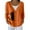 Orange, variant on Wang6 Womens Plus Size Cardigan Sweaters Black Open Front Button Long Sleeve Knit Sweater Fall Winter V Neck Cute Animal Printed Knitted Outwear Tops Orange XL