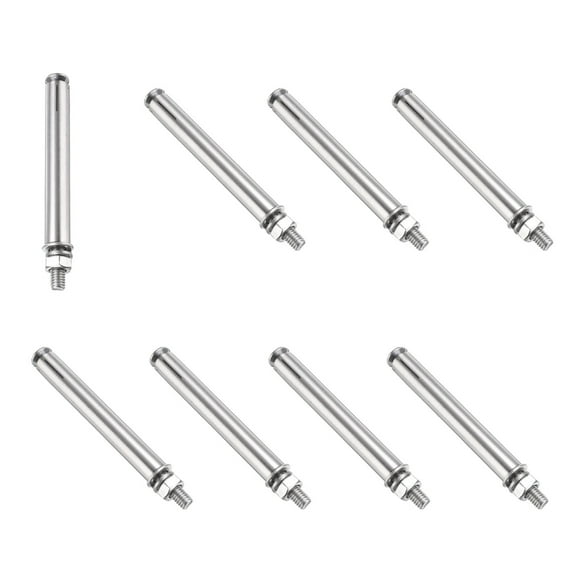 Unique Bargains 8 Pcs Vis d'Expansion M6 x 90mm pour Murs Béton Murs de Briques Murs Secs, Argent