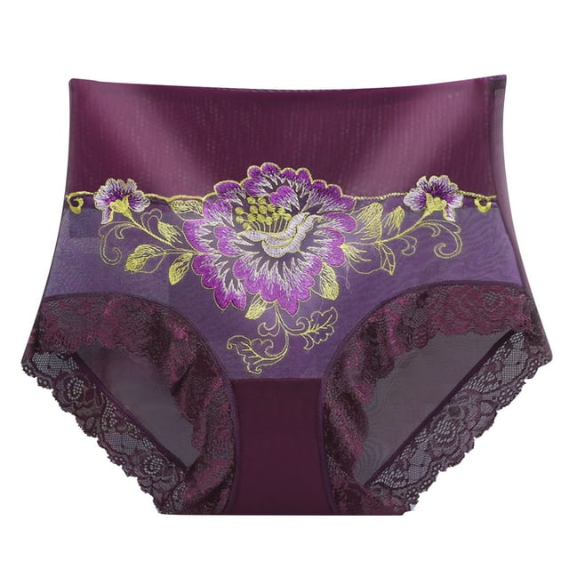 Panty sexy Gibobby Ropa interior encaje para Mujer Bragas talla grande Sexy Sheer Hipster Panty Talla M