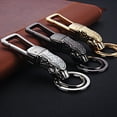 thumbnail image 4 of Qarigey Llavero Animal Head Impreso Patrón Llavero A prueba de decoloración Resistente al desgaste Broche de metal Snap Hook Holder Accesorio Hombres Accesorios de disfraces Negro Qarigey AP014080-02, 4 of 6