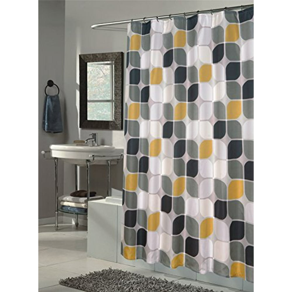 Weighted Shower Curtain For Wet Room Royal Bath Extra Long Water Repellant Fabric Shower Curtain Liner with