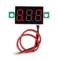 thumbnail image 3 of Medidor de Voltímetro Digital Rango de Medición DC 4.8V-30V Pantalla LED Rojo de Motocicleta Coche Gloria Medidor de voltímetro digital, 3 of 9