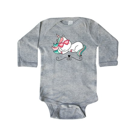 

Inktastic Unicorn Cute Girls Gift Baby Girl Long Sleeve Bodysuit