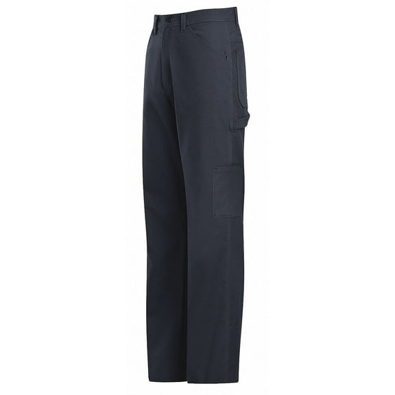 Bulwark PLJ8NV-32-30 Mens Midweight FR Dungaree Pant, Navy Duck - Size 32 - 30 in. Inseam