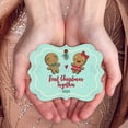 thumbnail image 5 of Soul Décor 2020 Ornament, First Christmas Together 2020 Ornament, Large 3.75" Rectangle Metal Ornament, Velvet Pouch Included, 5 of 7