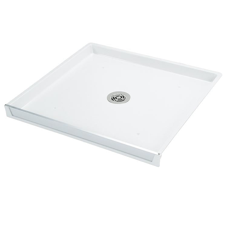 Mustee 99 Durapan Drain Pan with Center Drain Outlet 32"W x 30"D