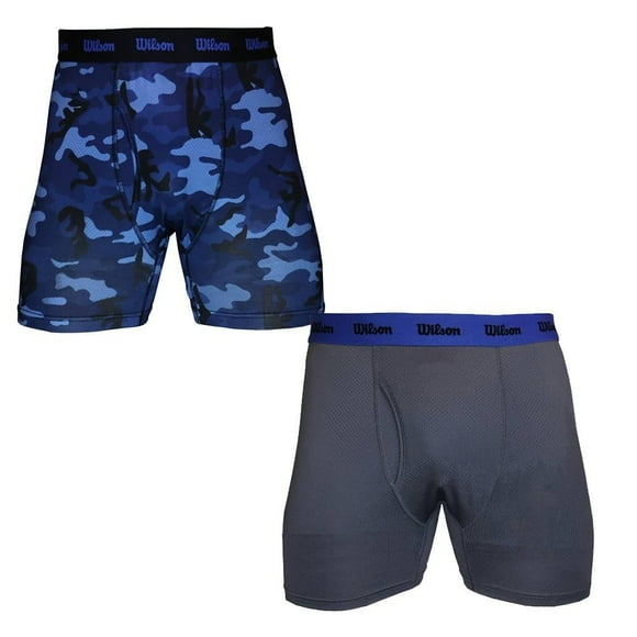 Bóxer Wilson para Hombre, Camuflaje y Liso Multicolor 2 Piezas Talla M