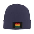 thumbnail image 2 of XMXT Winter Casual Beanie Hats for Men Women, Black History Symbols Unisex Adult Cap Warm Daily Knit Hat Skull Caps, Navy Blue, 2 of 9
