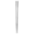 thumbnail image 1 of 1 Par Palillos Acero Inoxidable Vajilla Palitos Comida Antideslizantes (plata), 1 of 2