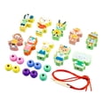 thumbnail image 3 of Yinanstore Lacing Beads Set Developmental Toy Animals Fruits Threading Beads Threading Toys Set E, 3 of 8