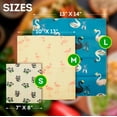 thumbnail image 4 of Reusable Beeswax Food Wraps, Animal Print Organic Cotton, 3 Count, S, M, L, 4 of 9
