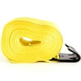 thumbnail image 2 of Red Hound Auto 4 inches x 30 Winch Straps with Flat Hook for Flatbed Truck Trailer Load Tiedown in Yellow, 2 of 5