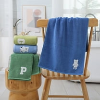 Clearance! PALIFEUR Solid Color Cotton Bath Towels for Bathroom Beach Towels Thick Soft Absorbent Towels 13x29 inch Wash Cloths Embroidered Decorative Bathroom Towels