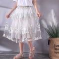 thumbnail image 5 of WOYY Toddler Girls Embroidery Ballet Dance Skirt Party Princess Tutu Skirt, Sizes 3-14, 5 of 6