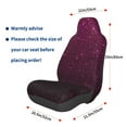 thumbnail image 3 of Wukai Dark Purple Glitter Full Set Car Seat Covers with Soft Padding Universal Auto Front Seats Protector and Cushion Mat, 3 of 5