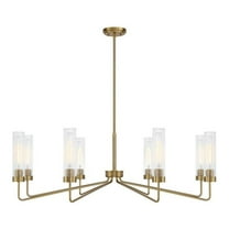 8 Light Chandelier in Contemporary Style-14 inches Tall and 44 inches Wide-Warm Brass Finish Bailey Street Home 159-Bel-5040592