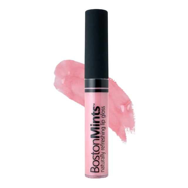 Boston Mints Swanboat Lip Gloss (.25oz): fórmula vegana sin gluten y libre de crueldad animal con aloe vitaminas C y E y un toque refrescante de extracto de menta verde para labios suaves e hidratados