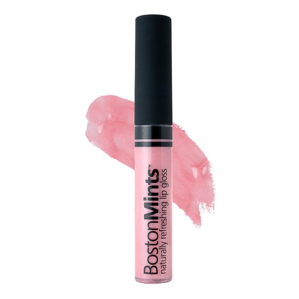 Boston Mints Swanboat Lip Gloss (.25oz): fórmula vegana sin gluten y libre de crueldad animal con aloe vitaminas C y E y un toque refrescante de extracto de menta verde para labios suaves e hidratados
