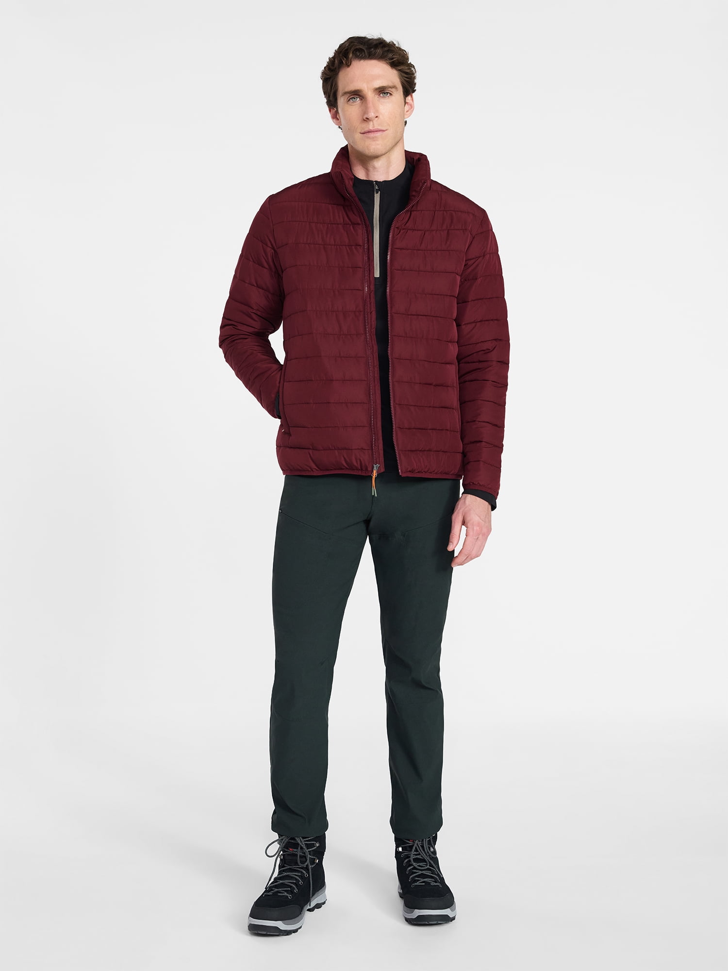 Ozark Trail Men's and Big Men's Puffer Jacket, Sizes S-3XL