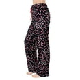 thumbnail image 4 of Plus Size Womens Pajama Pants Fuzzy Fleece Pj Bottoms for Women Winter Cozy Women's Sleepwear Candy Bar 3XL, 4 of 6