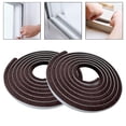 thumbnail image 6 of Esquirla Pack of 2 Brush Sealing Strips for Windows, Doors, Sound Insulation, Strong Stickiness, Sealing Strips for Windows, Cabinet Doors Brown, 6 of 8