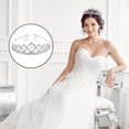 thumbnail image 2 of Weiweiguan Exquisite Women Crown Wedding Crown Headdress Rhinestone Bride Tiara Decor, 2 of 6