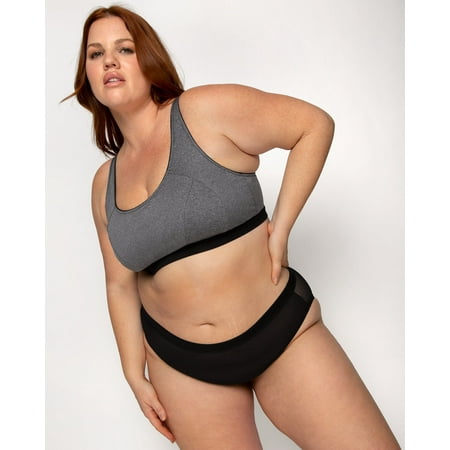 

Medium Impact Wireless Sports Bra - Charcoal