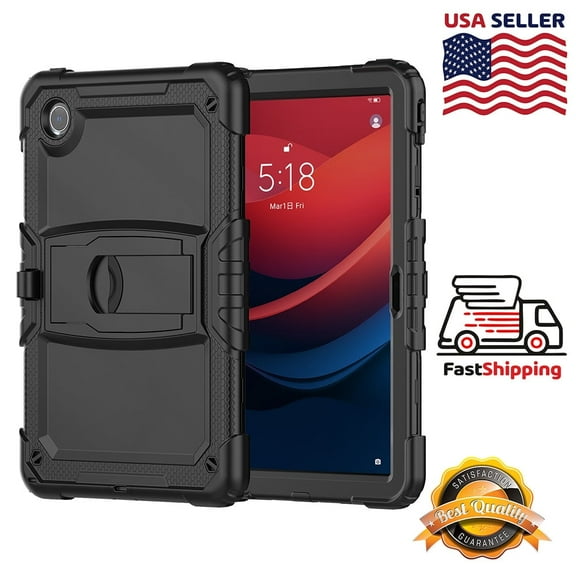 AMZER for Lenovo Tab M11 11" Tablet Case Shockproof Kids Friendly Rugged Hybrid Sturdy Armmor Case Built-in Kickstand with Shoulder Strap & Holder for Xiaoxin Pad 2024 - Black