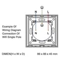 thumbnail image 2 of Electrical Plug Socket Wall Power Outlet Panel 16A European Round Hole Power Outlet Power Smart Socket EU Plug, 2 of 5