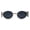 Gold Black, variant on Hippie Oval Retro Side Visor Metal Rim Pop Color Lens Sunglasses Gold Yellow