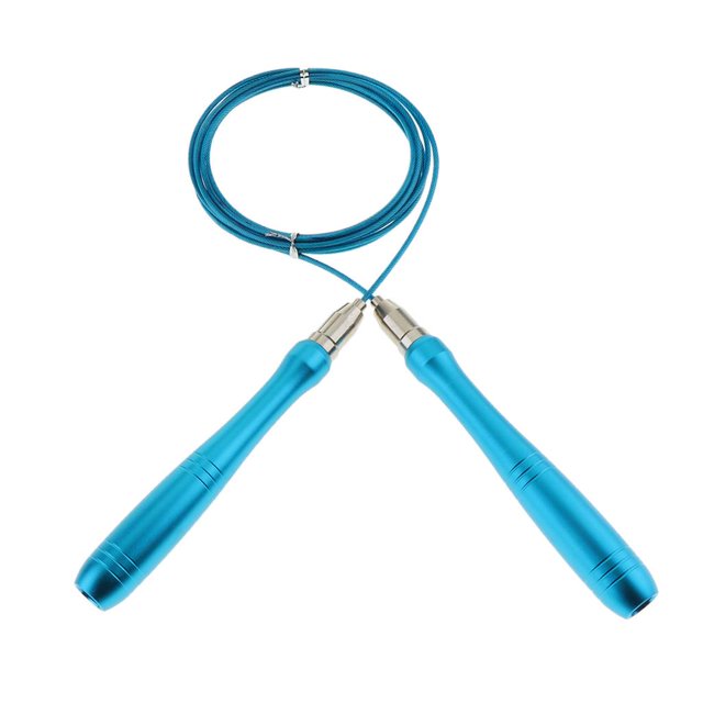 Cuerda de saltar autoblocante Cuerda de saltar ajustable Fitnesss Equimpment Ejercicio Azul Zulema Cuerda de saltar ajustable