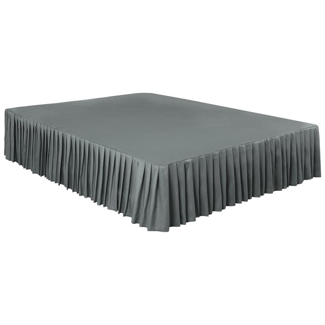 Unique Bargains Bed Skirts Polyester Dust Ruffle 14 Inch Drop
