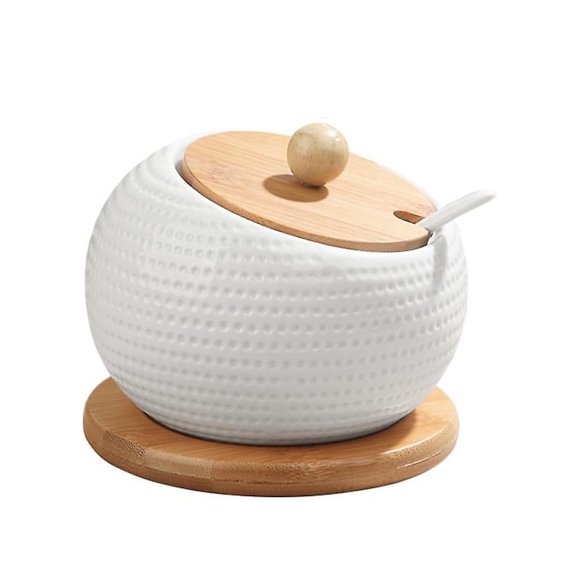 1 juego caja de condimentos de cerámica