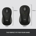 thumbnail image 3 of Logitech Signature M550 L Full Size Wireless Mouse - for Large Sized Hands, 2-Year Battery, Silent Clicks, Bluetooth, Multi-Device Compatibility - Black, 3 of 5