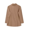 thumbnail image 6 of Endives Women's Linen Pant Suit Fashion Athleisure Solid Color Drop Shoulder Long Sleeve Button Down Shirt and Pant Set S-5XL, 6 of 6