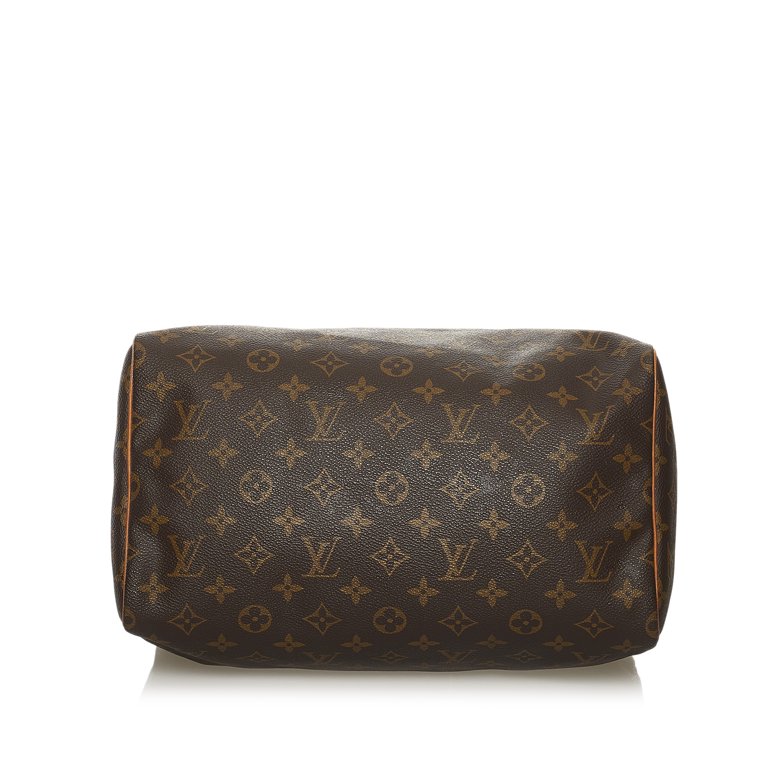 Pre-Owned Authenticated Louis Vuitton Monogram Speedy 30 Canvas Brown  Boston Bag Top HandleBag Women (Good)