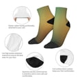 thumbnail image 5 of Fuzoiu Orange To Teal Gradient Print Adult Socks, Crew Moisture-wicking Socks, Unisex Cushion Crew Socks,Casual Sports Ankle Socks, 5 of 7