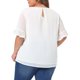 thumbnail image 4 of Blusa de puntos suizos para mujer de tallas grandes Agnes Orinda, camiseta casual de cuello redondo y mangas con volantes 2X blanca, 4 of 8