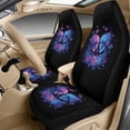 thumbnail image 3 of Xixirimido Automotive Seat Covers for Cars Trucks and SUVs Car Seat Covers for Front Seats with Car Seatbelt Covers & Armrest Box Cover, Set of 5, Colored Skulls Roses, 3 of 8