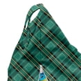 thumbnail image 5 of Celtic Green Lounger Chair Bag, Classical Tartan Diagonal Lines Arrangement Plaid Print, High Capacity Storage with Handle Container, Lounger Size, Teal Pastel Yellow, by Ambesonne, 5 of 5